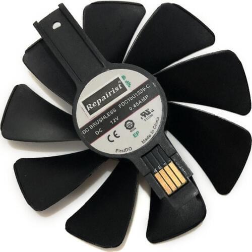 CF10H12D RX VEGA/590/580/570 GPU VGA Graphics Cooler FDC10U12S9-C Fan For Sapphire NITRO RX590 RX580 RX570 RX480 Card Cooling