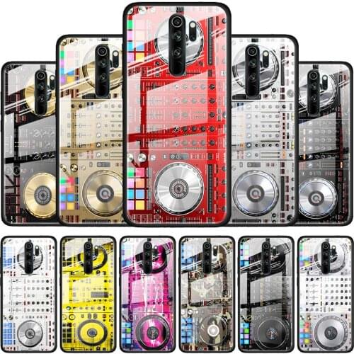 DJ Music Retro for Xiaomi Redmi K40 K30 K20 Pro Plus 9C 9A 9 8A 7 Luxury Shell Tempered Glass Phone Case Cover