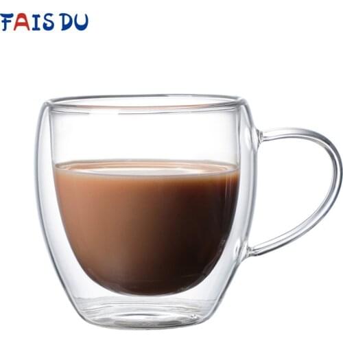 Стеклянные чашки с двойными стенками FAIS DU China At AliExpress