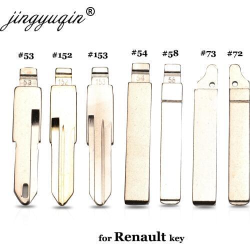 Jingyuqin #53 #54 #58 #72 #73 #152 #153 Remote Key Blade Blank For Lada Renault Megan Dacia Clio Duster KD VAC102 VA2 HU83