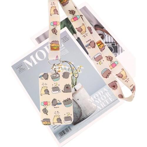 JY131 Cartoon Cat Keychain Lanyard Neck Strap for Phone Keys ID Card Cartoon Medical treatment Lanyards KeyHolder Gifts