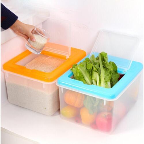 10L Rice Storage Box Grain Cereal Dispenser Home Kitchen Flour Container Keep Fresh Food Storgae Bucket