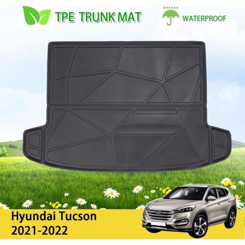 TPE Car Rear Boot Cargo Liner Floor Mat Trunk Tray Fit for Hyundai Tucson 2021-2022