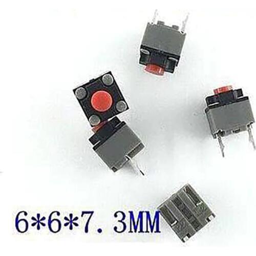 Square Mute Silent Mouse Micro Switch Button Mouse M330 M220 Repair Parts 10PCS Silent Switch Mute Button 6*6*7.3mm Square