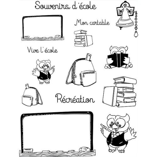 Little bird learning Transparent Clear Stamps for DIY Scrapbooking/Card Making Fun Decoration Supplies ST0207