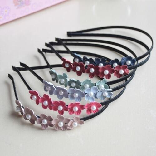 Lovely Floral pearl styling Hairbands Flower Hair dress and Accessories for Women and Girls Multi color free shipping
