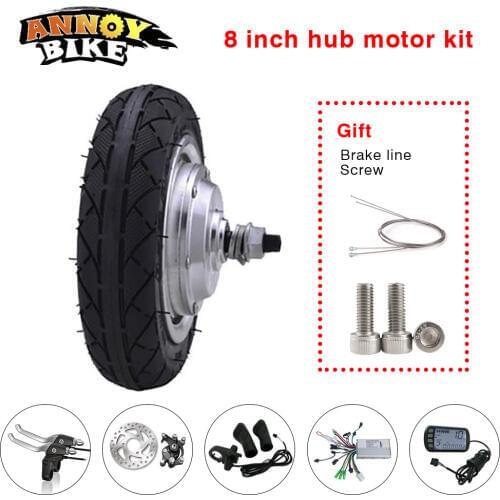 Electric Bicycle Motor 48V 250W 350w 8 inch 200*50-5 Tire Electric Scooter Hub Motor wheel for scooter10-30km/h Load 120kg
