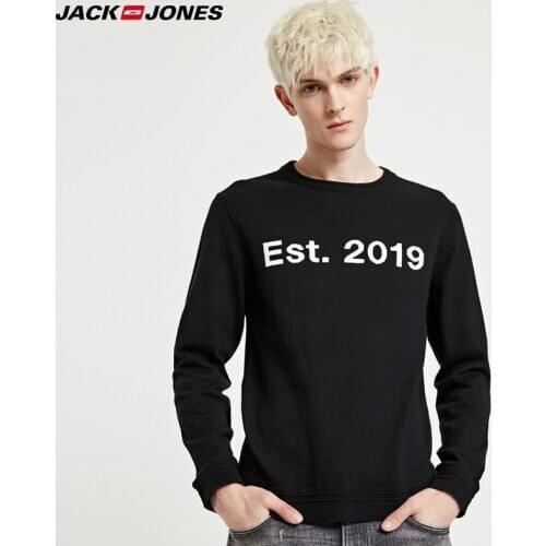 Jack Jones Mens Basic Style Letter Printed Knit Sweater | 219124521