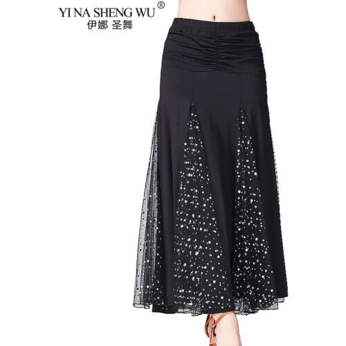 New Ballroom Dance Custome Comepetition Skirt Modern Tango Standard Dancewear Bellydance Skirts for Ladies Latin Salsa Rumba