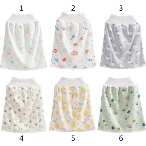 New 2 in 1 Comfy Infants Baby Diaper Skirt Toddler Potty Training Nappy Pants Kids Gift Waterproof Absorbent Washable Shorts