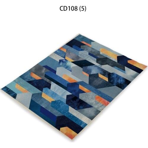 Rhombus Abstract Geometric Figure Table Napkins Tea Towels Happy Restaurant Radiating Mat Placemat Conjunto De Jogo Americano