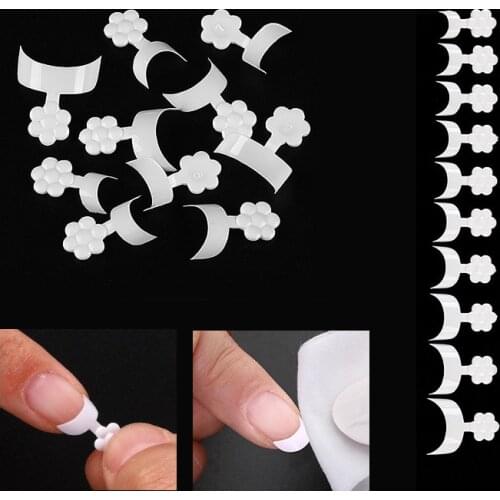 100 Pcs White French Nail Tip Short Fake Nails Detachable Nails Art Decoration Accessories For Manicure DIY Salon