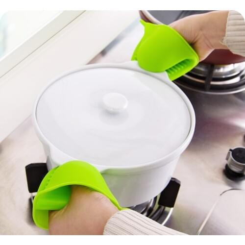 Silicone Heat Resistant Gloves Silica Gelheat Insulation Clip Anti Scalding Non Slip Gloves Household Bowl Oven Microwave Oven