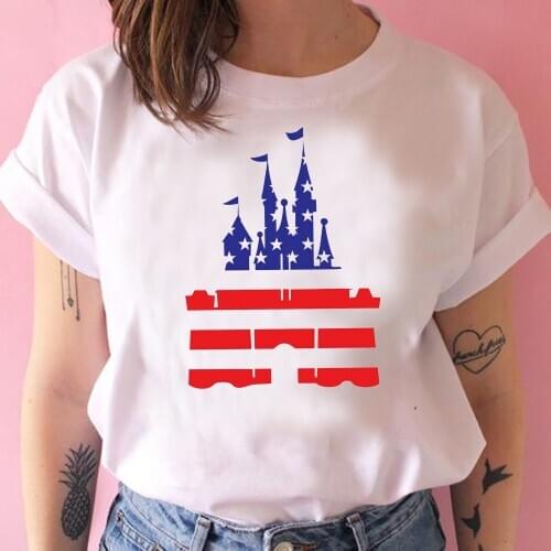 2020 4th of July Shirt Funny USA Flag Castle Independence Day T-shirt Magic Kingdom Tees Fourth of July Patriotic Tee