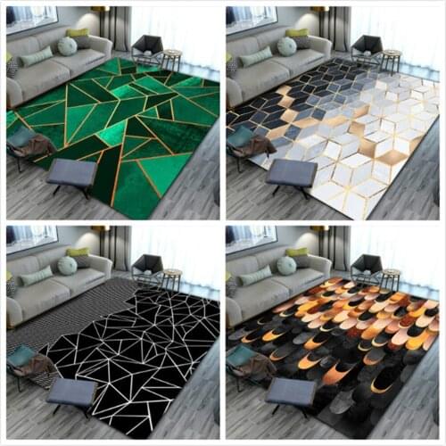 Modern Nordic 3D Geometry Living Room Carpet Kids Room game Big Carpets Home Child play Area Rug Bedroom Bedside Decor Floor Mat