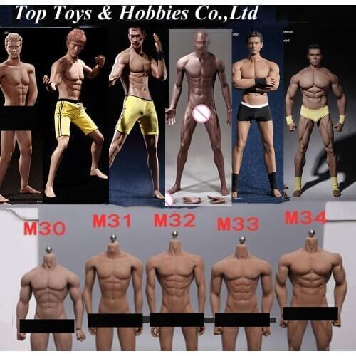TBLeague M30 M31 M32 M33 M34 M35 M36 1/6 Steel Stainless Skeleton body Super Flexible seamless male figure body Suntan Man body