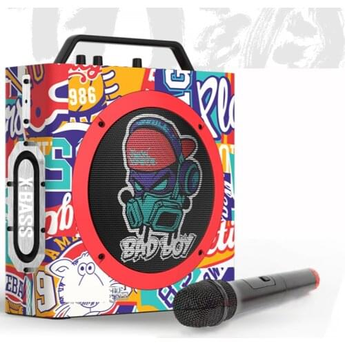 Outdoor Speaker Square Dance Audio Karaoke Mobile Home Stand Performance Hip-hop Portable Volume High Power Bass