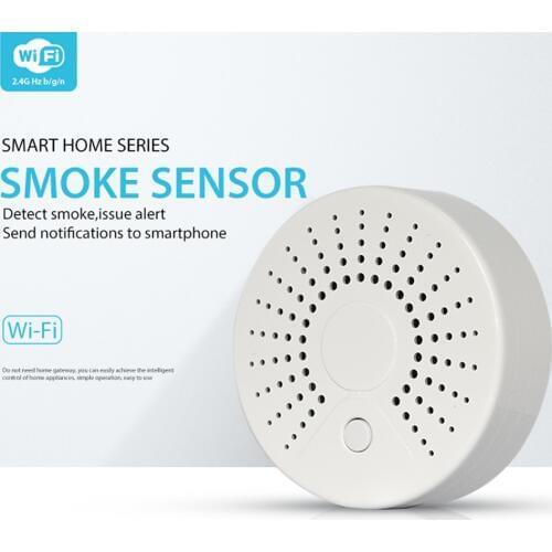 Smart Wifi Fire Smoke Temperature Sensor Alarm Wireless Smoke Temperature Detector for Automation Home Security Alarm System