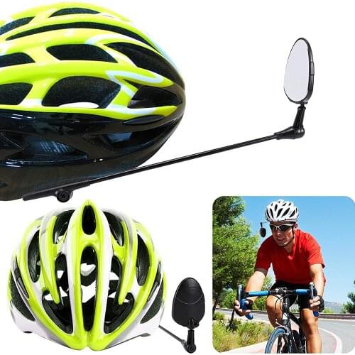 Bicycle Rear View Helmet Mirror Adjustable Mtb Road Bicycle Cycling Rear View Mirror Lightweight Cycling Accessories