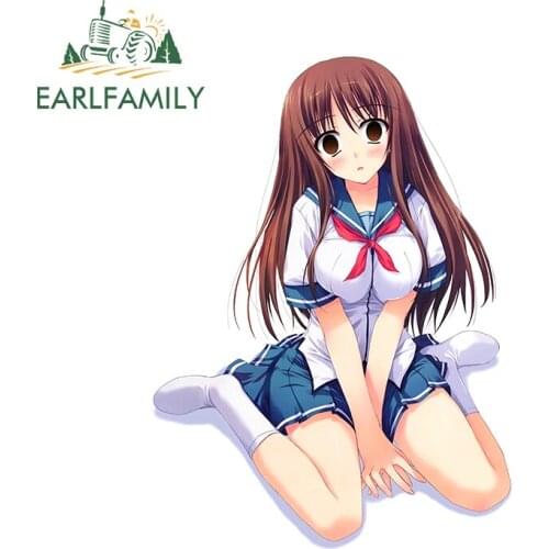 EARLFAMILY 13cm x 9.6cm for Tomose Shunsaku Vinyl Car Stickers Anime Waterproof Personality Decal Snowboard Window Decoration