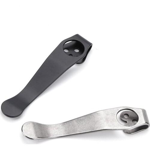 Titanium Alloy Back Clip Knife Clip for Spyderco Paramilitary 2 C81 C10 C11 Pocket Equipment Tool