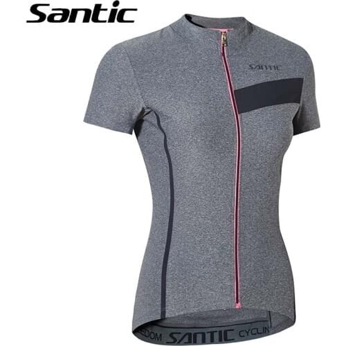 Santic Summer Short Sleeve Road Mountain Bike Jersey Women Cycling Jersey Maillot Ciclismo Bicycle Clothing Clothes Jersey 2018
