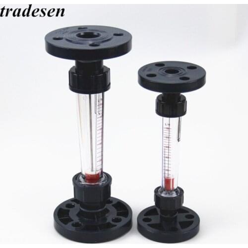 1PC DN80 DN100 DN125 DN150 PVC plastic Flange type rotameter Water Treatment Pipeline FlowmeterLiquid Water Flow Meter Rotameter