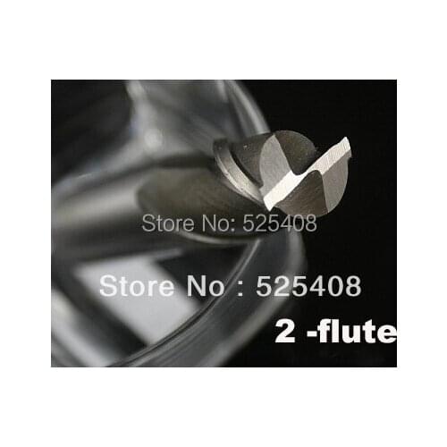 25mm 2 Flute Milling Cutter Router Bit Vertical Milling Cutter HSS-Al Carbide End Mill Engraving Bits