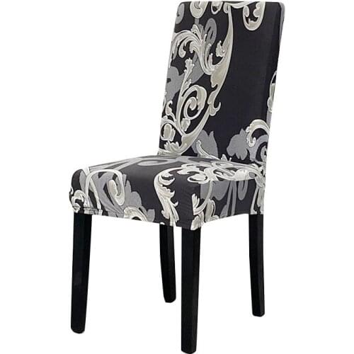 Solid Color Chair Covers Spandex Spandex Stretch Elastic Slipcovers For Home Dining Room