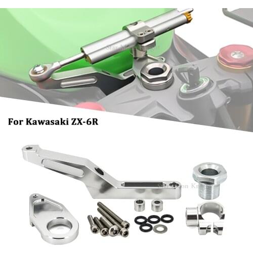 Motorcycle CNC Damper Steering Bracket Stabilizer For KAWASAKI ZX-6R ZX 6R 2012 2013 2014 2015 2016 2017 2018 2019 2009-2019