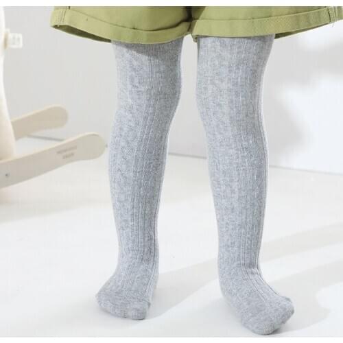 Kids Girls Cotton Ribbed Pantyhose Toddler Children Spring Autumn Knit White Dance Tights Newborn Infant Pants Baby Accessories