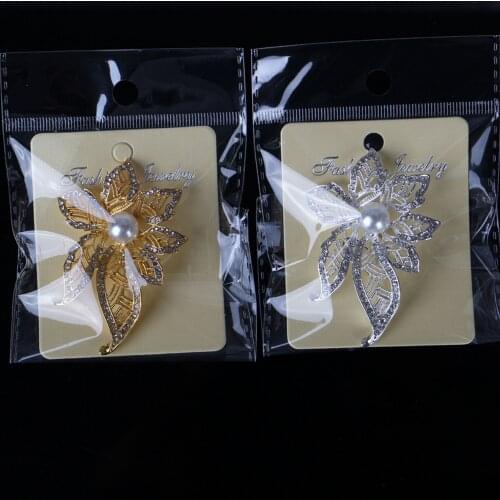 Earofcorn Exquisite Fashion Pearl Leaves Brooches Men Women Various Party Wedding Accessories New Design Brooches