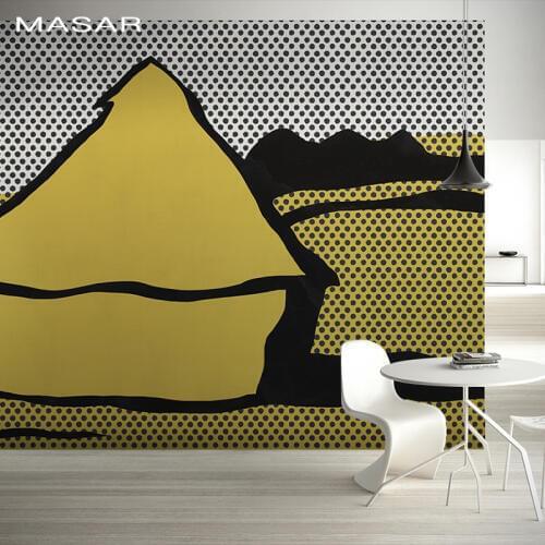 MASAR Creative color mural kindergarten childrens room background wall paper cartoon design waterproof wallpaper Childlike