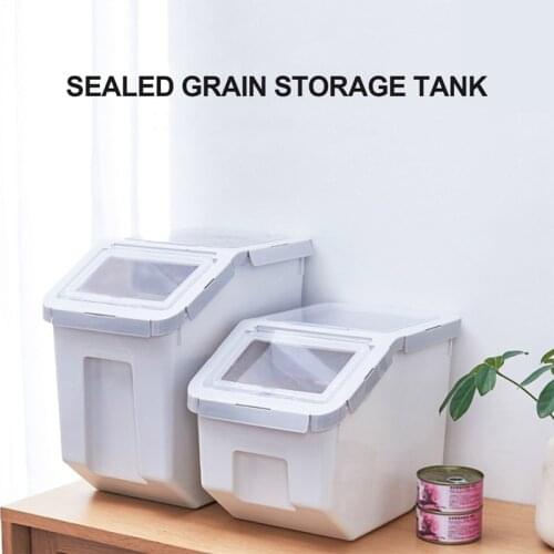 Kitchen Container Storage Bucket Insect-Proof Moisture-Proof Rice Box Grain Sealed Jar Home Storage Pet Dog Food Storage Box
