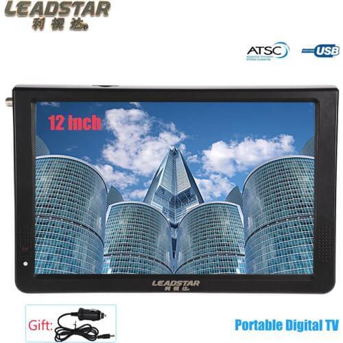 LEADSTAR 11.6' LED ATSC Digital Portable TV MP4 MP3 Player Support AV/TF/USB/HDMI Port Can be As Car Digital Television
