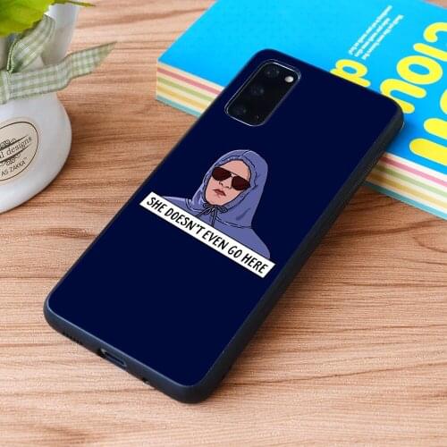 For Samsung Galaxy SHE DOESN'T EVEN GO HERE Soft TPU border Samsung Galaxy Case