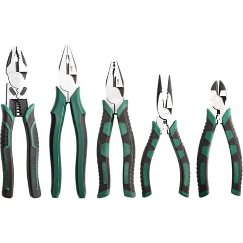 New Multifunction Crimping Tool Pliers Crimper Stripper Wire Cutter Nipper Electrician Pliers Cr-V Steel Hand Tools