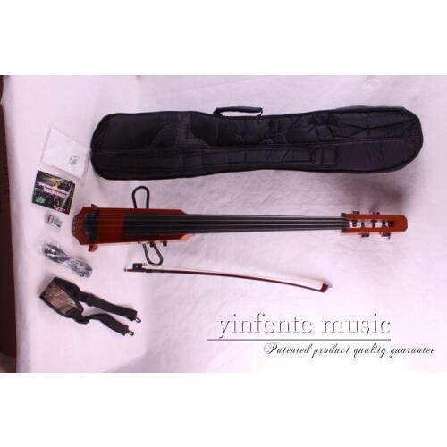 Orange Electric Cello 4/4 hand carved good ebony agleam Silent Cello Solid