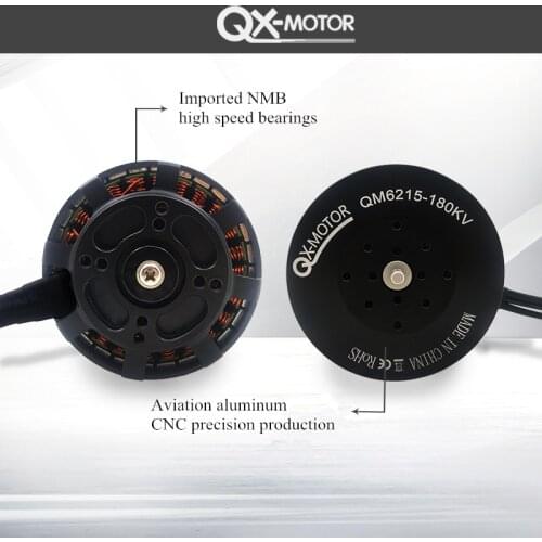 QX-MOTOR high-end QM 6215 180KV 2255 /2455 propeller CCW / CW Prop drone agricultural power system