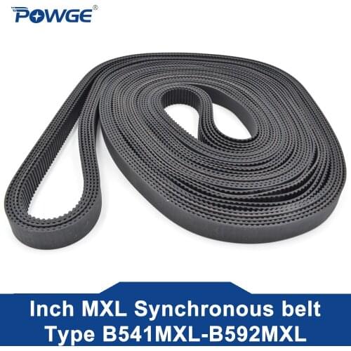 POWGE 10pcs MXL Timing belt B251 B255 B256 B260 B263 Width 6.35mm 025 Teeth 251 255 256 260 263 Synchronous belt B255MXL B260MXL