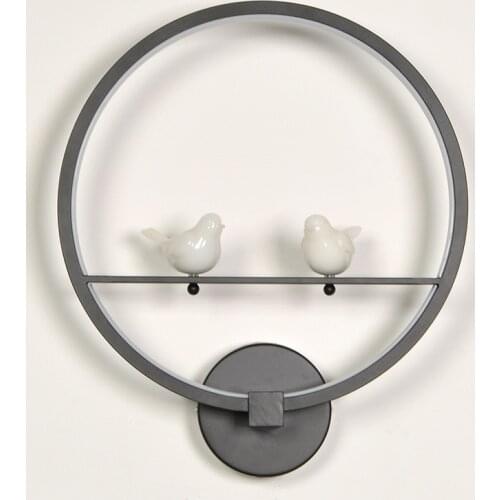 Nordic Postmodern LED Wall Lamp Creative Aluminum Material Lamp Art Three-color Dimming Aisle Staircase Bedroom Mirror wall Lamp