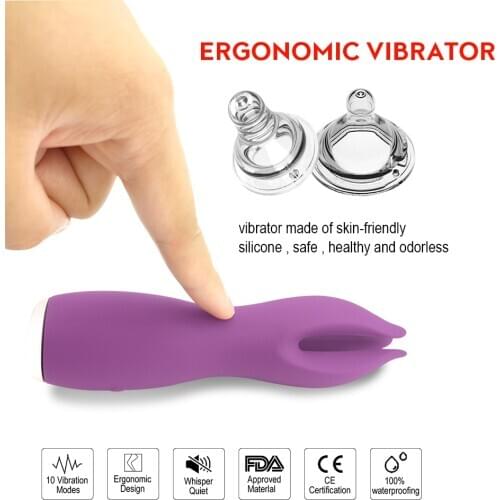 Skineat AV G-spot Vibrators Orgasm Masturbation Massage Clitoral Stimulator Female Erotic Adult Sex Product Toy 10 Frequency