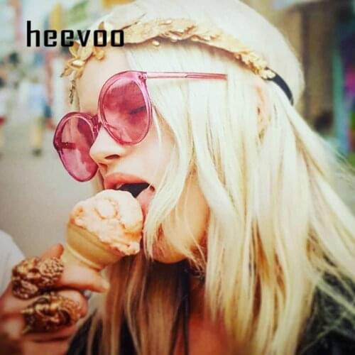 Vintage Colorful Round Sunglasses Women Brand Designer Fashion Pink Yellow Sun Glasses Retro Shades For Lady UV400