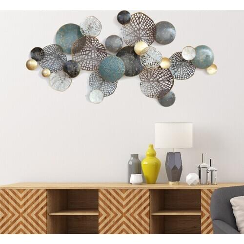 Modern light luxury wall decor living room creative wall Nordic background wall restaurant 3D iron wall hanging Crafts CL51506