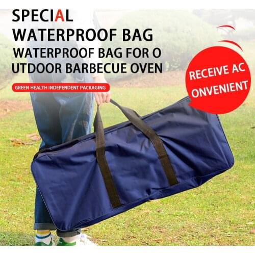 Large Barbecue grill storage bag BBQ portable waterproof storage handbag Used For BBQ stove and BBQ tools Random Color 80x35cm