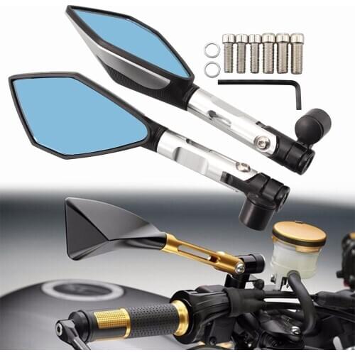 Universal Motorcycle Modified Rearview Mirror For yamaha mt-125 mt 125 sr400 tdm 850 900 xjr 400 ktm duke 390 Blind spot mirror