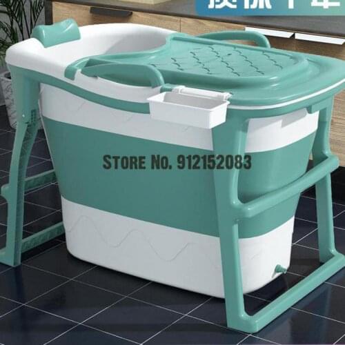 Bath Bucket Folding Bath Bucket Adult Bath Bucket Whole Body Sweat Bath Bucket Small Family Bathtub Household Bath Artifact