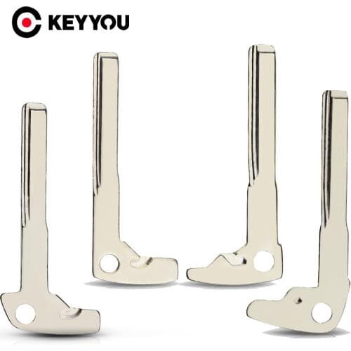 KEYYOU Replacement Smart Car Key Blade For Mercedes Benz BGA Smart Chrome C E Class Insert CLk SLK ML Uncut Blank High Quality