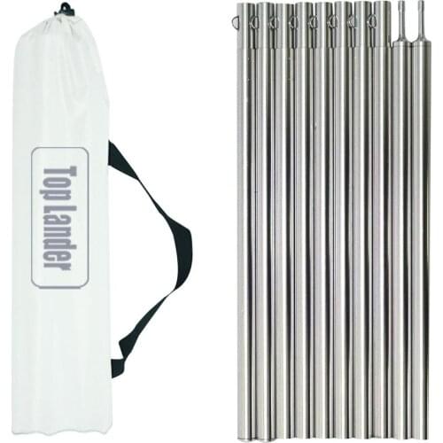 1.9m Adjustable Canopy Support Pole Aluminum Bracket Outdoor Camping Tent Pole Camp Column Hall Bracket With Storage Bag