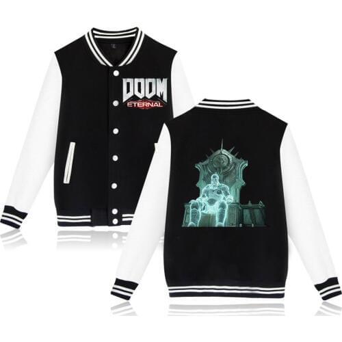 2016 Latest The Legend DOOM Baseball Uniform Men/Women Plus Size Jacket Cotton Tracksuit Hoodies Hip Hop Brand Clothing